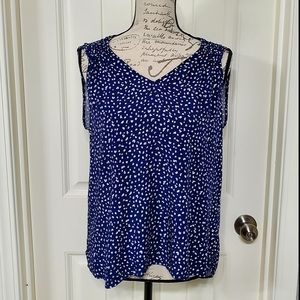 Old Navy Ruched Shoulder High-Low Blouse